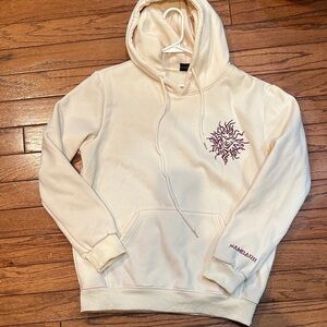 Nambarii Cream Hoodie for Men large